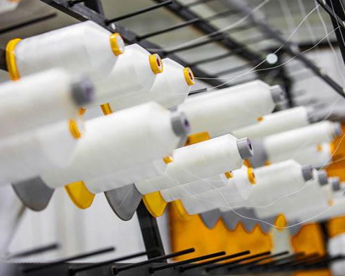Yarn واحد تولید نخ شرکت نخ ریسان سبز شاهین